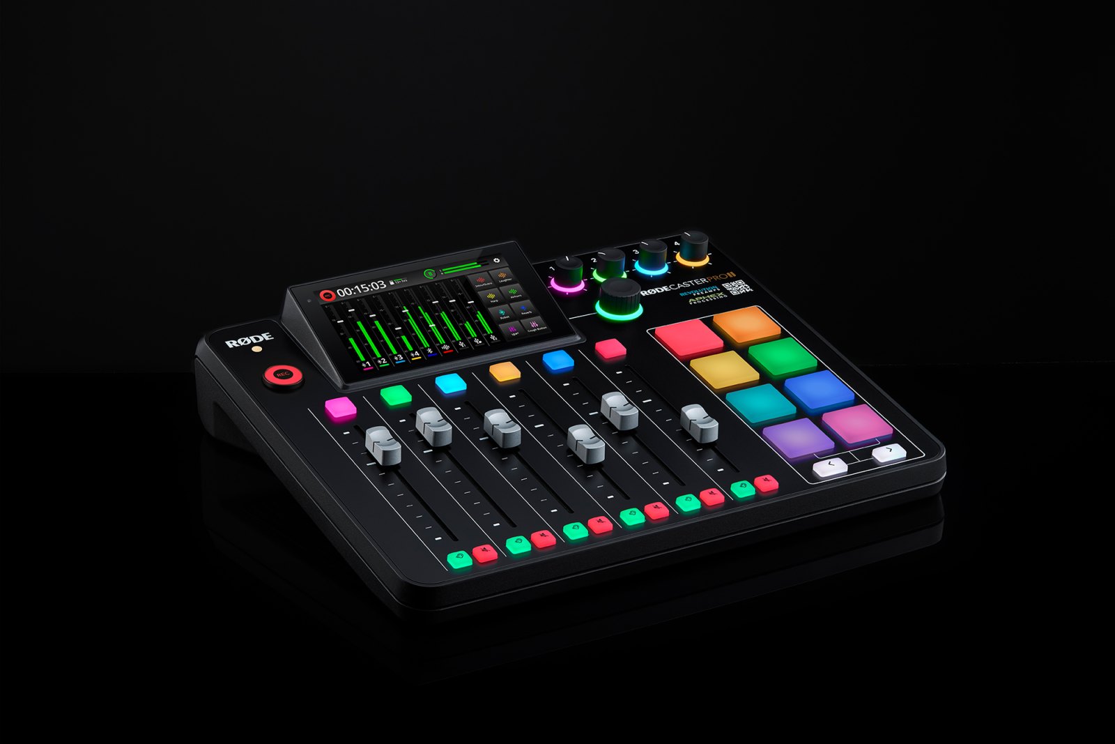 Referencia visual para RODECaster Pro II
